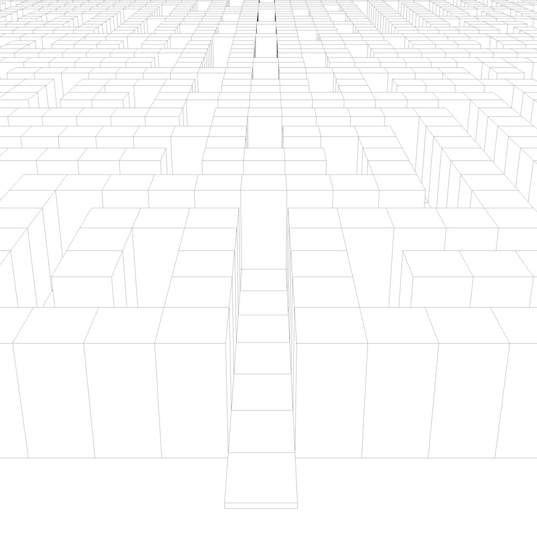 Maze 1851 Blocks Model - TurboSquid 1317477