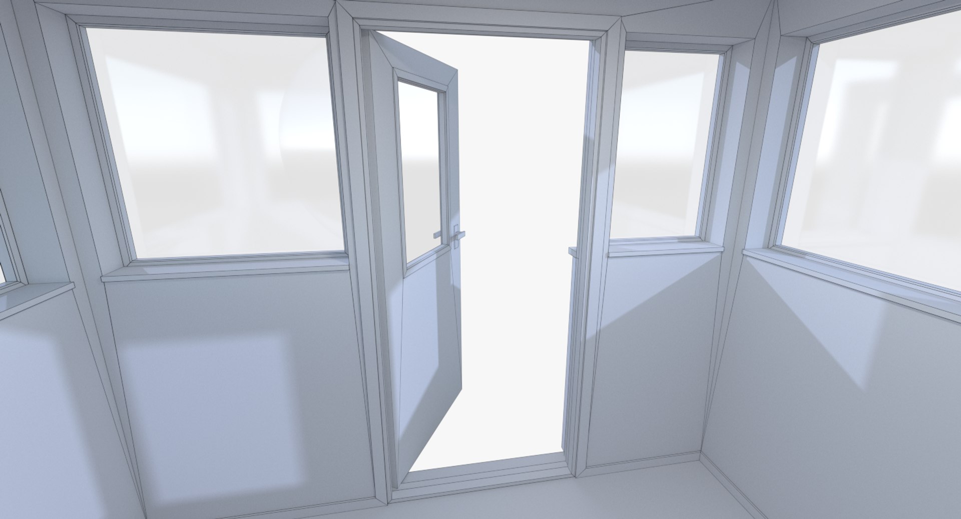 guard building interior fbx