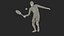 Black Elderly Man Playing Tennis