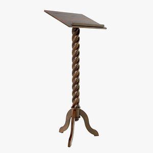 Wooden Lectern 3D