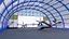 Hangar and skyscraper with S-A1 eVTOL