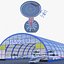Hangar and skyscraper with S-A1 eVTOL