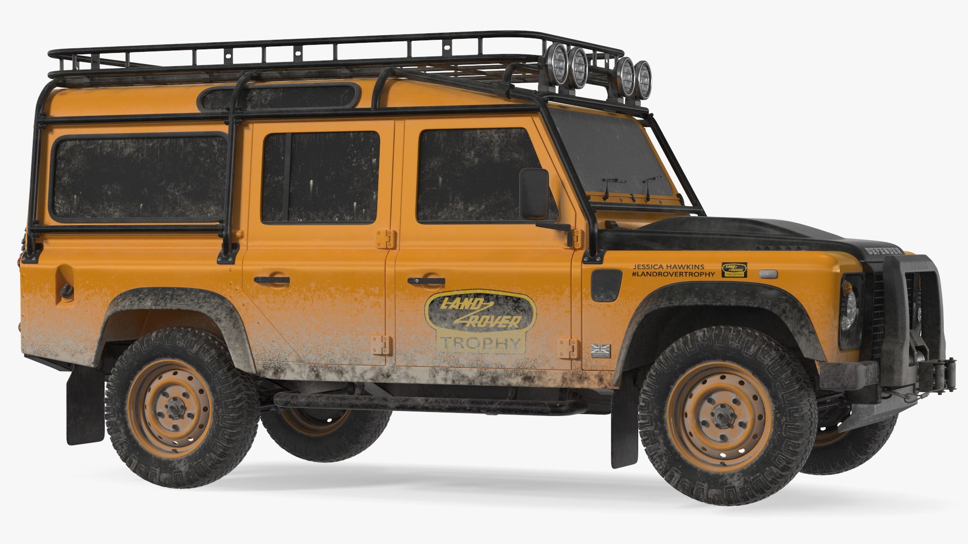 Land Rover Defender Exterior Only Dirty 3D model preview