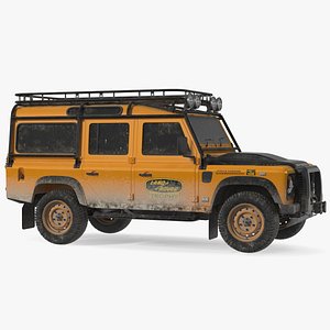 3D Land Rover Defender Exterior Only Dirty model