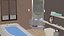 Modern Luxury Marble Bathroom Interior 3D Model