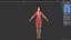 beautiful female character 3D model