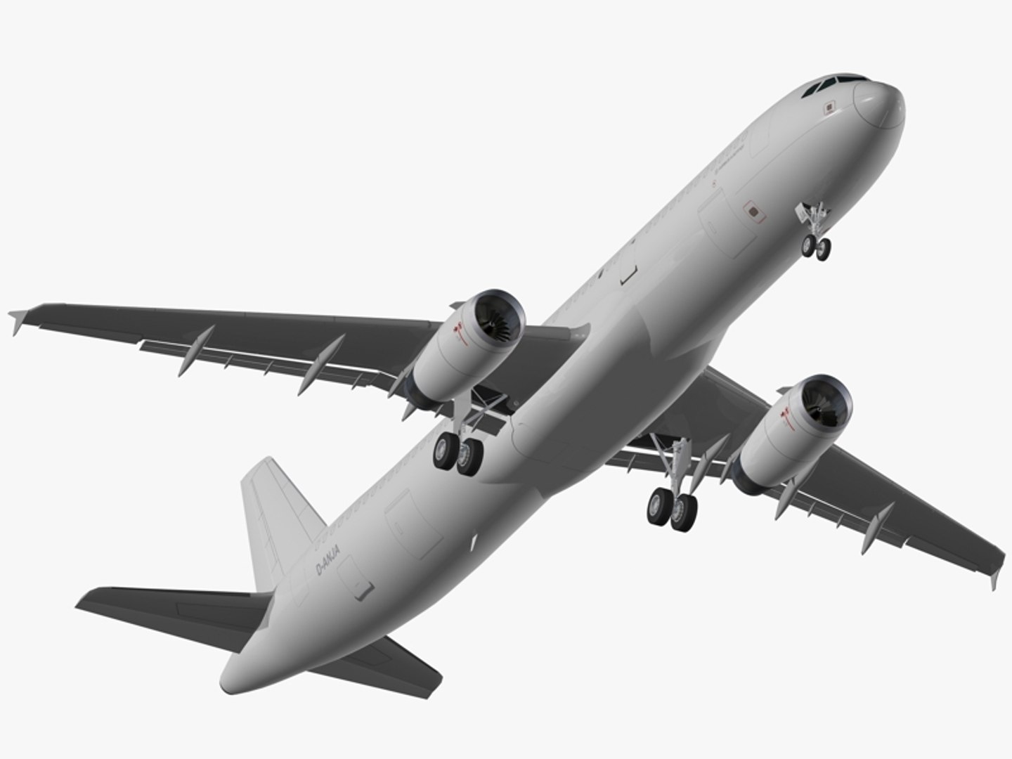 Airbus aircraft generic white 3D - TurboSquid 1555459