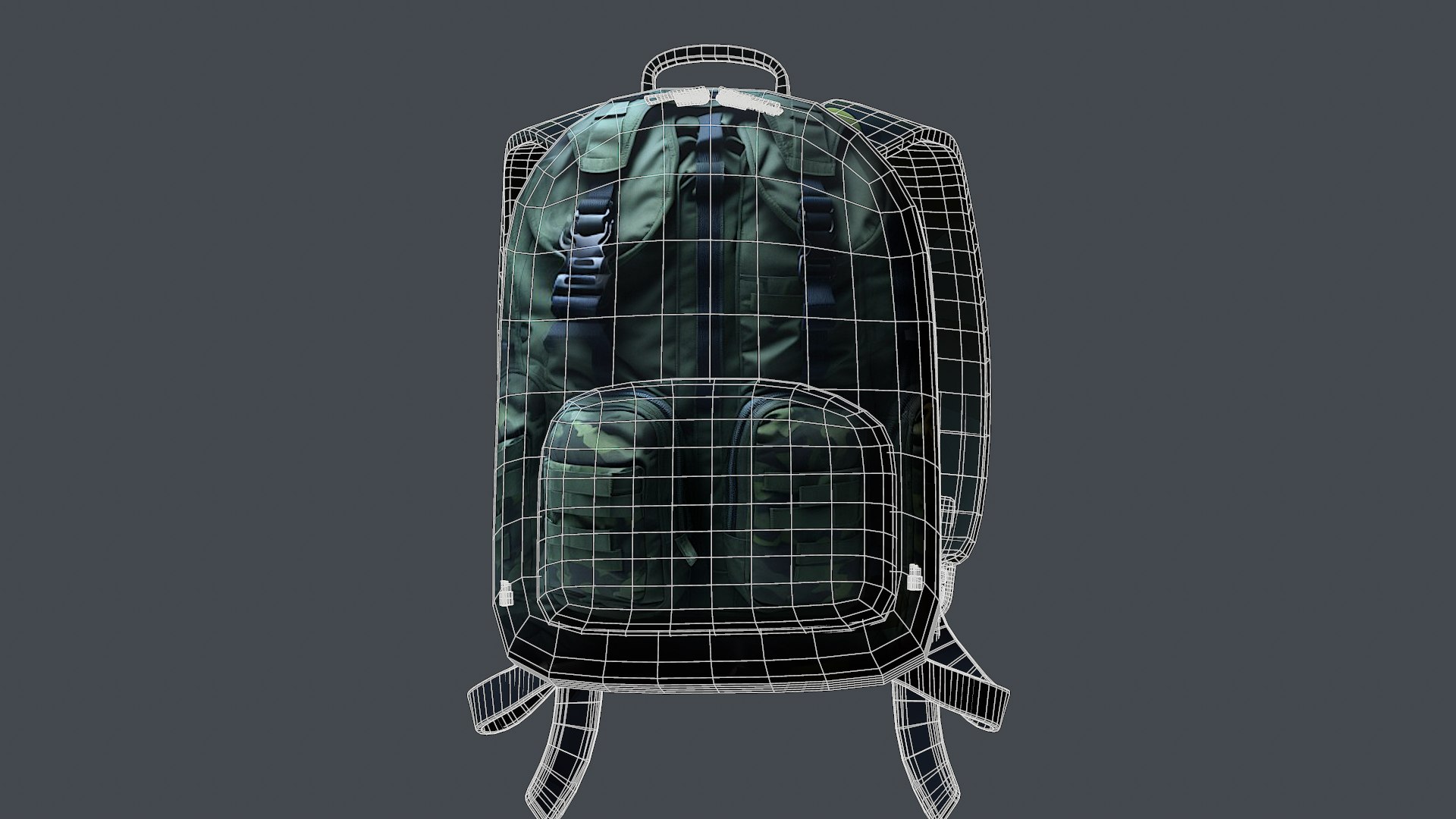 3D Backpack Camping Bag Baggage Model - TurboSquid 2057409