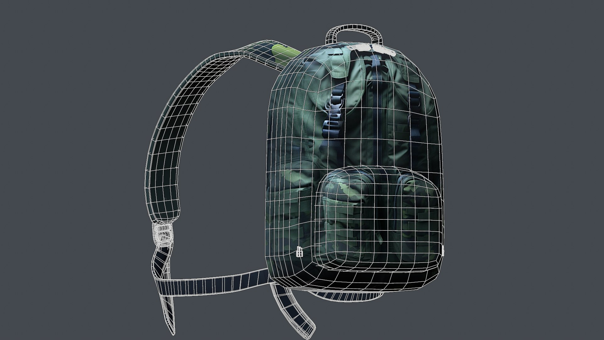 3D Backpack Camping Bag Baggage Model - TurboSquid 2057409