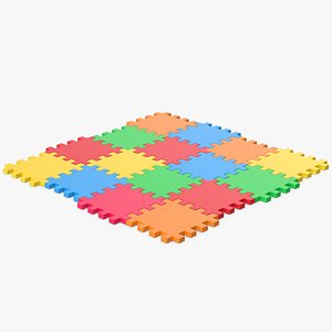 3D Playground Puzzle Mats model