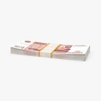 5000 Ruble note Pack