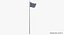 Flag On Pole Belize