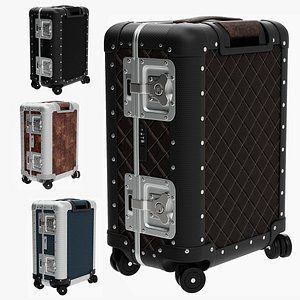 Trolley Collection - 4 PBR Models with Leather and Metal 3D model