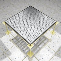 Perforated Raised Floor with Pedestals and Stringer 5