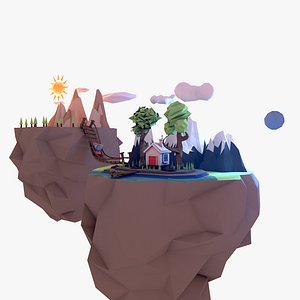 Low Poly Floating Islands