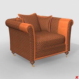 3d model armchair chair