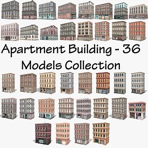 Apartment Building - 36 Models Collection