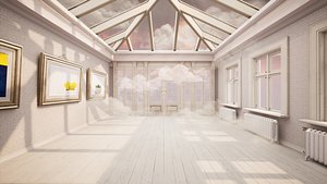 3D Dreamy Cloud Gallery Place model