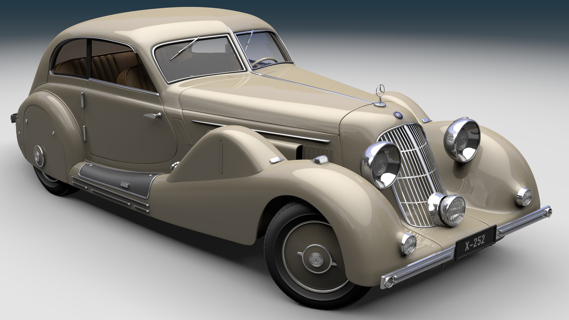 Mercedes Benz 500K Spezial Streamliner 1935 3D-Modell - TurboSquid 2046108