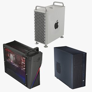 3D Computer Case Collection 3 in 1