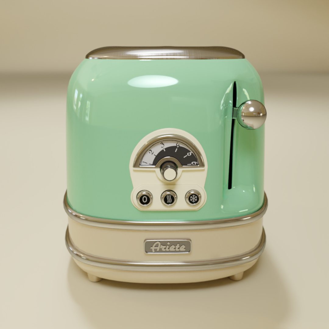 Ariete toaster 3D TurboSquid 1454511