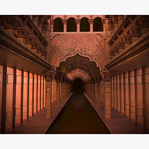 Ancient Palace Interior 3D model