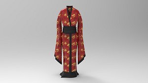 Hanfu outfit - Chinese Clothing 3D