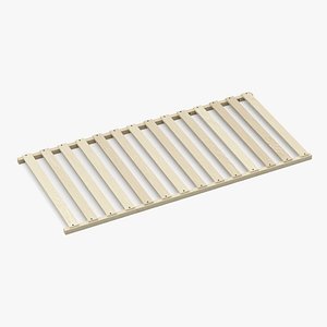 3D Low Poly Wooden Bed Slats