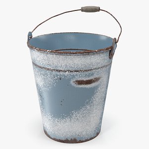 3D rusty bucket model