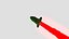 3D rocket missile model