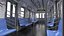 MTA R160 Subway Train with Two Connected Cars Silver