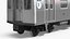 MTA R160 Subway Train with Two Connected Cars Silver
