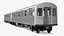 MTA R160 Subway Train with Two Connected Cars Silver