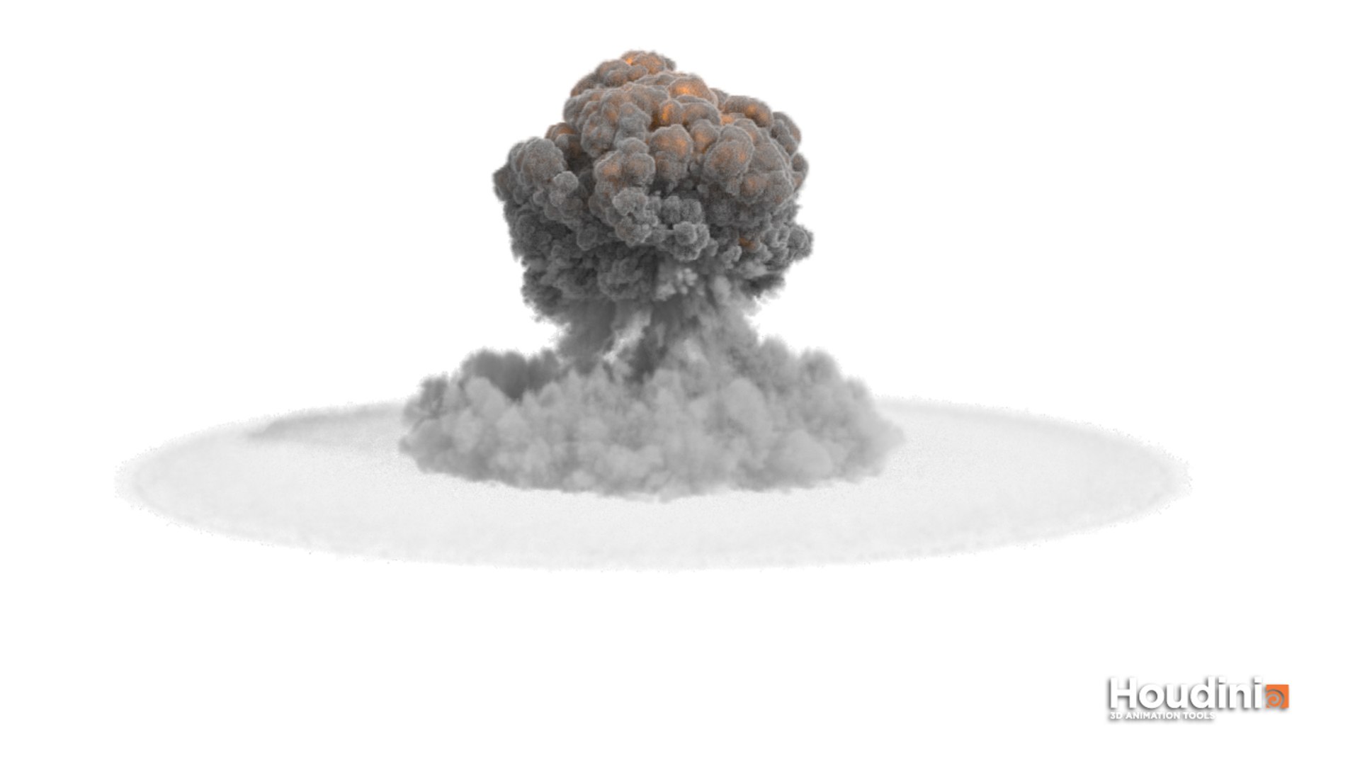 3d Houdini Power Asset Nuclear Explosion
