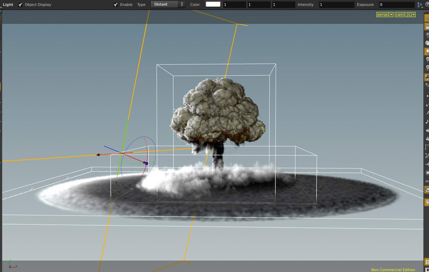 3d houdini power asset nuclear explosion