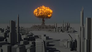 3d houdini power asset nuclear explosion