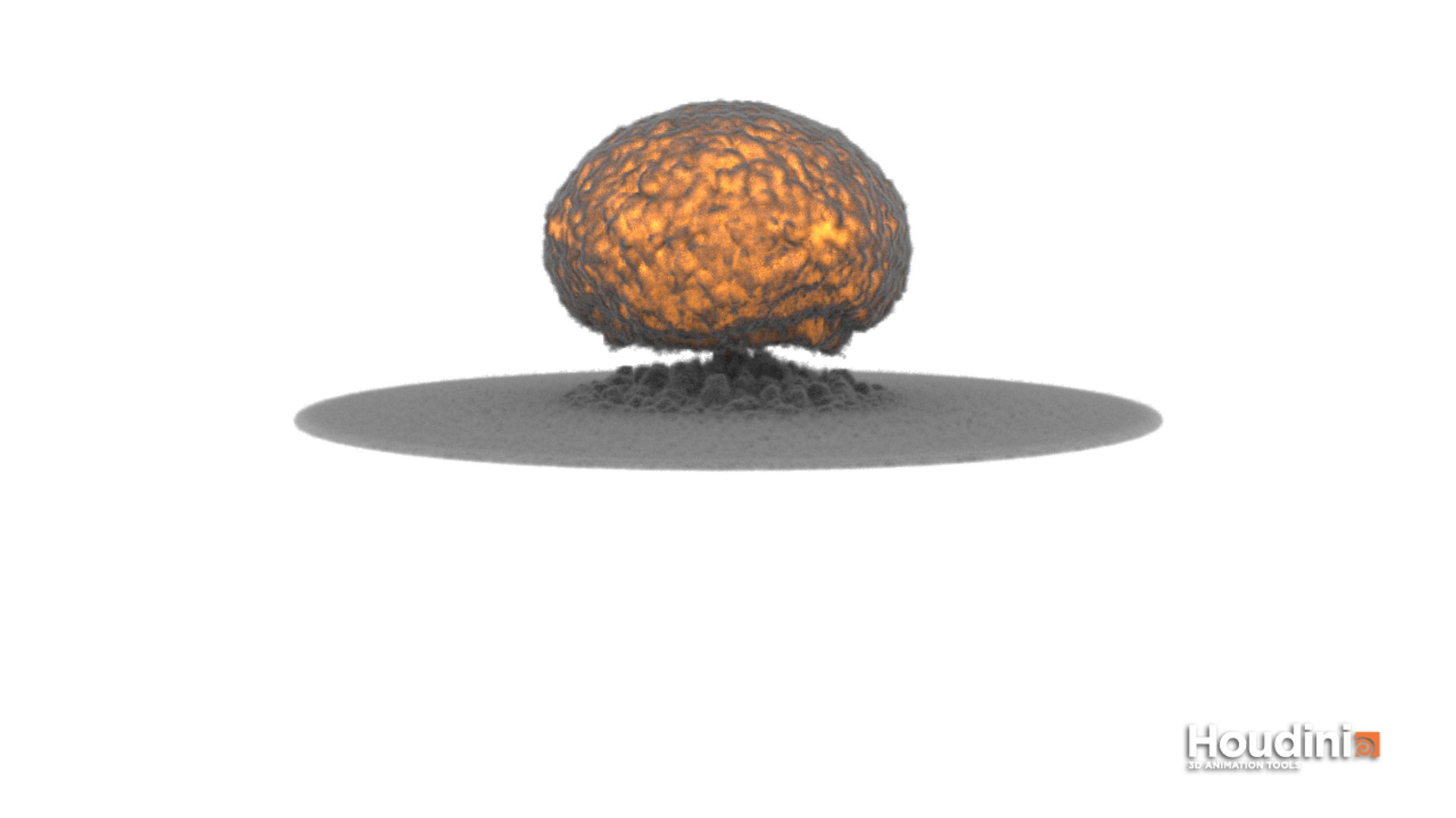 3d Houdini Power Asset Nuclear Explosion