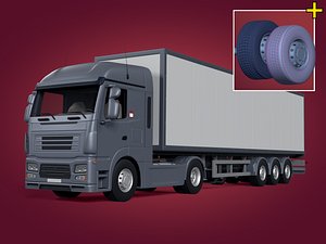 container truck 3d model