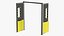 Yellow Swinging Doors for Supermarket