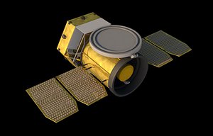 space satellite 3D model