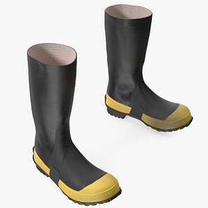3D Waterproof Rubber Boots for Work model