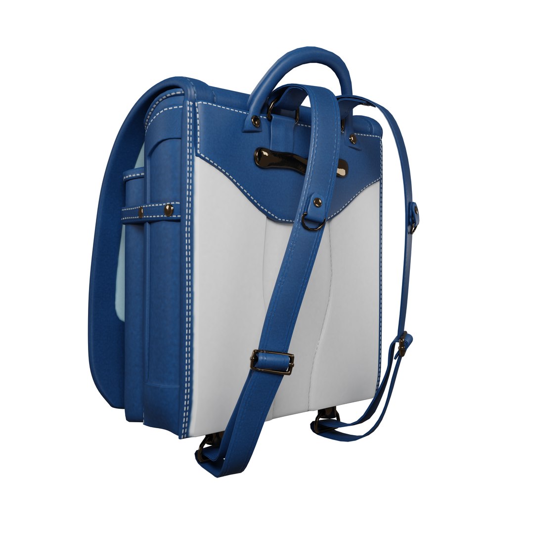 3D School Bag Backpack Japanese Style V1 Model - TurboSquid 1782253