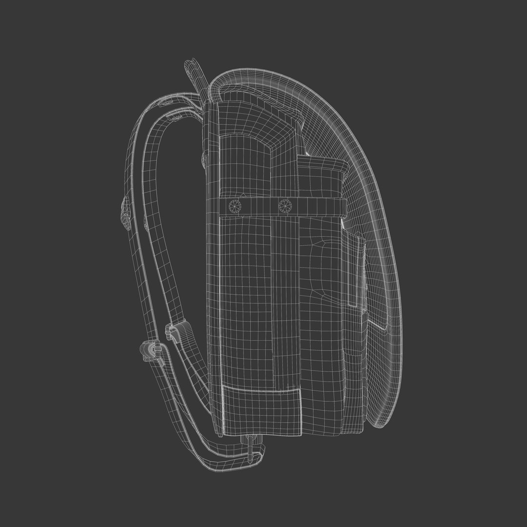 3D School Bag Backpack Japanese Style V1 Model TurboSquid 1782253