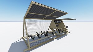 chickens coop model