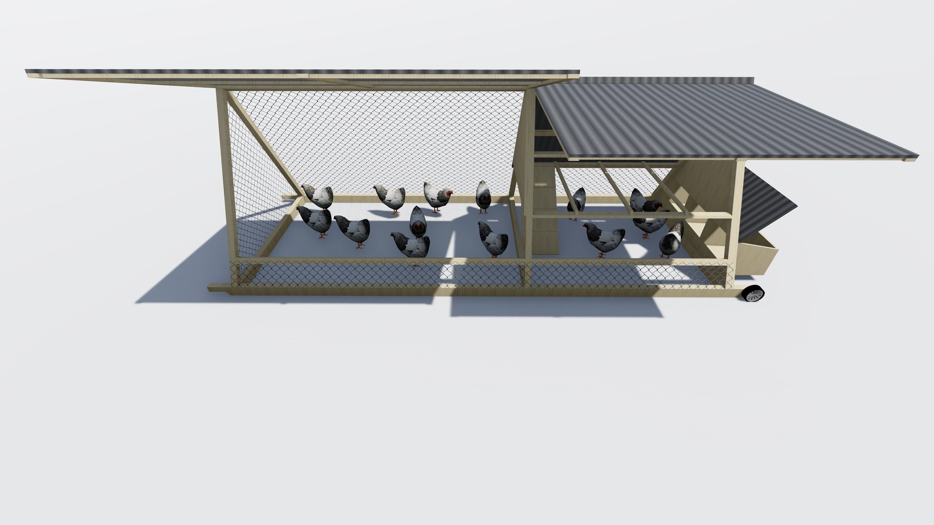 Chickens Coop Model TurboSquid 1969246