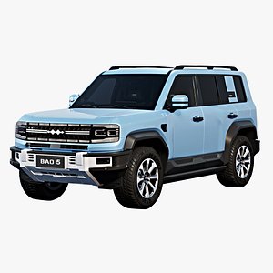 3D model BYD Fangchengbao Leopard 5 with interior