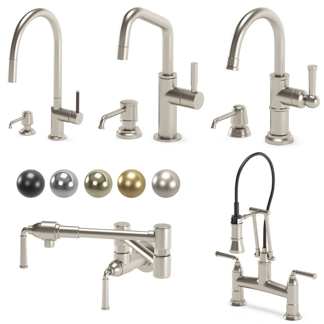 Brizo Kitchen Faucets 3d Model Turbosquid 2076909 4975