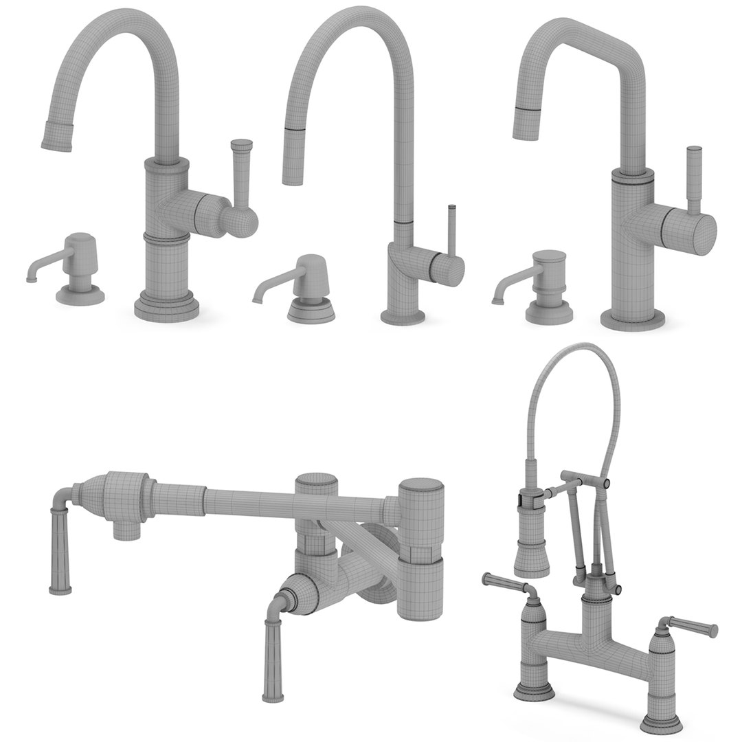 BRIZO kitchen faucets 3D model - TurboSquid 2076909