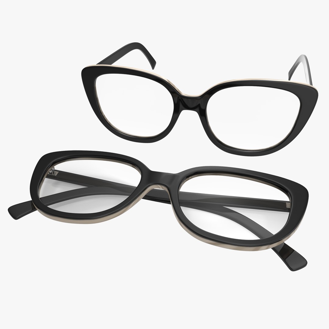 Glasses Set 2 3D model preview