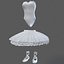 3d ballerina outfit